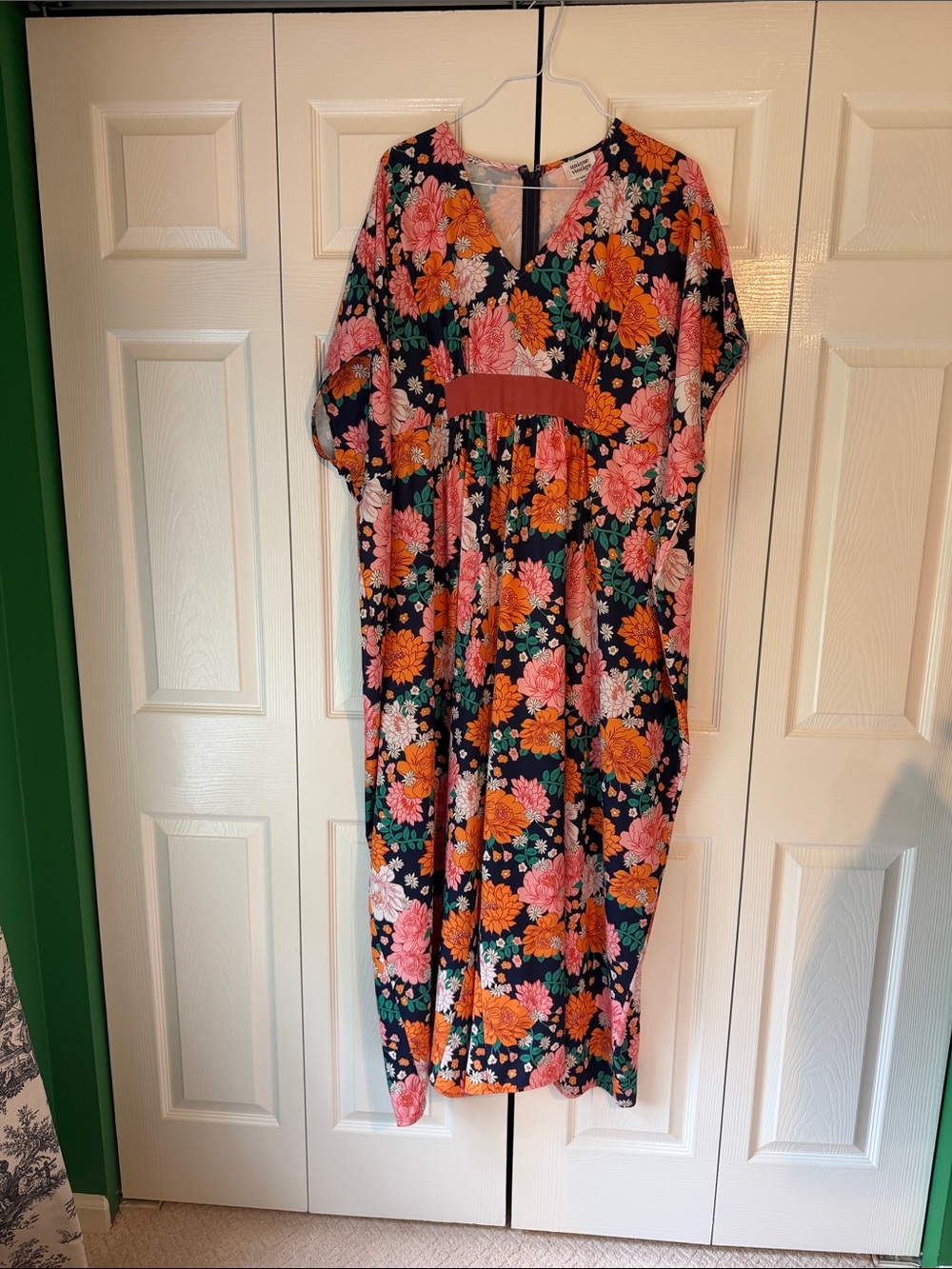 Unique Vintage Floral Caftan Jumpsuit